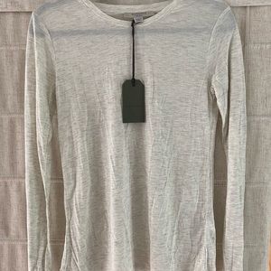 NWT - All Saints Esme Shimmer Long Sleeve Tee